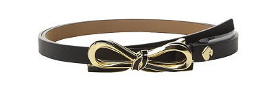 Kate Spade New York Nappa belt black- blaque colour-Presidential Ball Dance Inauguration 2017